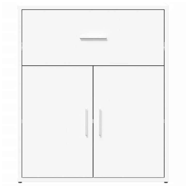 skænk 60x31x70 cm konstrueret træ hvid