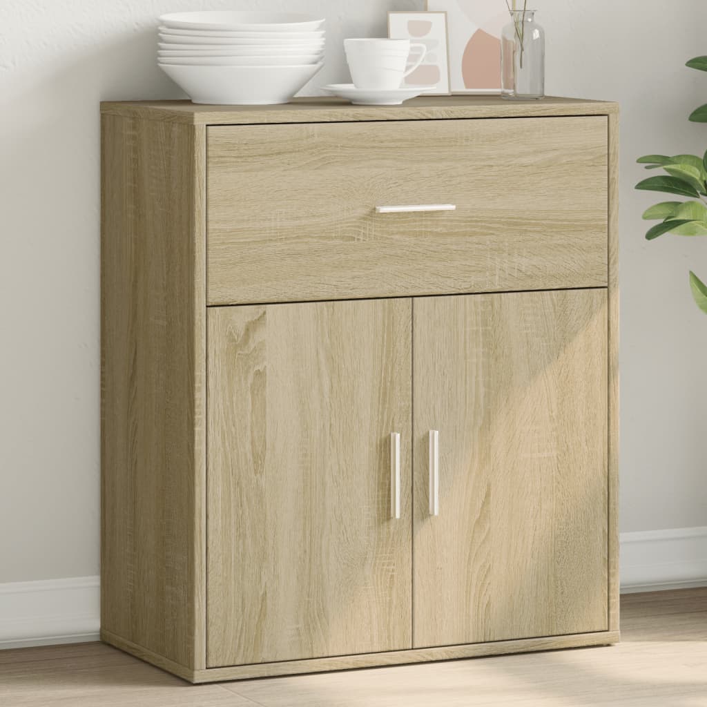 skænk 60x31x70 cm konstrueret træ sonoma-eg