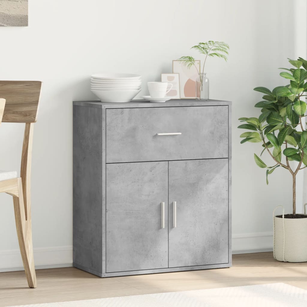 skænk 60x31x70 cm konstrueret træ betongrå