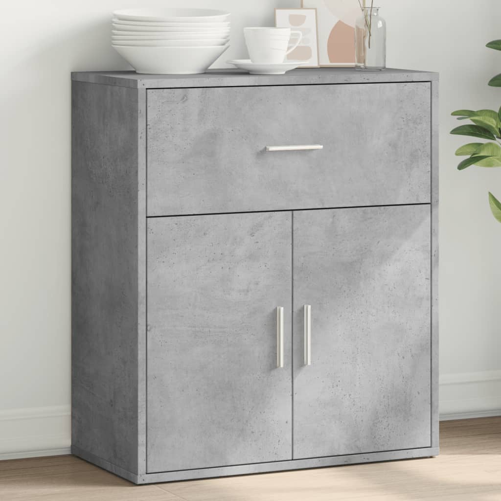 skænk 60x31x70 cm konstrueret træ betongrå