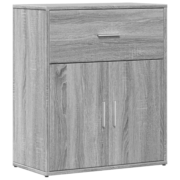 skænk 60x31x70 cm konstrueret træ grå sonoma-eg