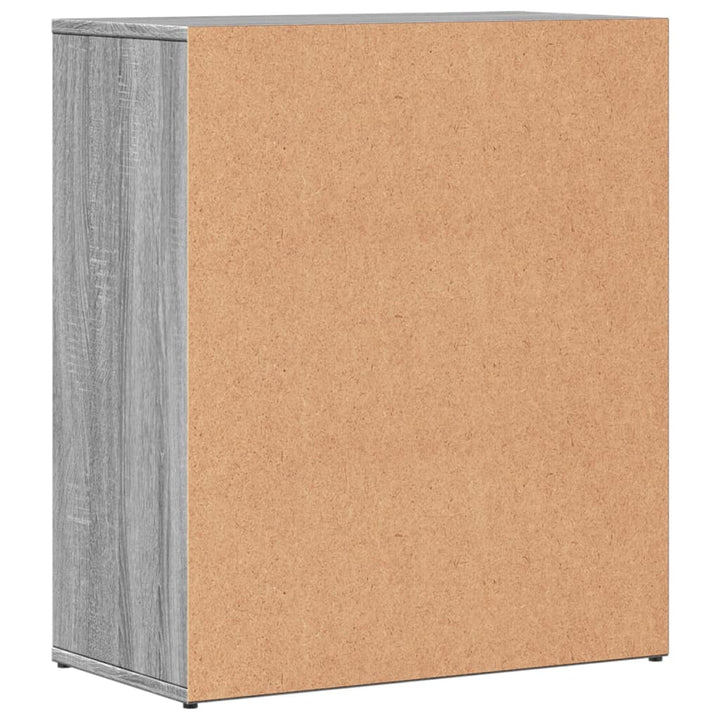 skænk 60x31x70 cm konstrueret træ grå sonoma-eg