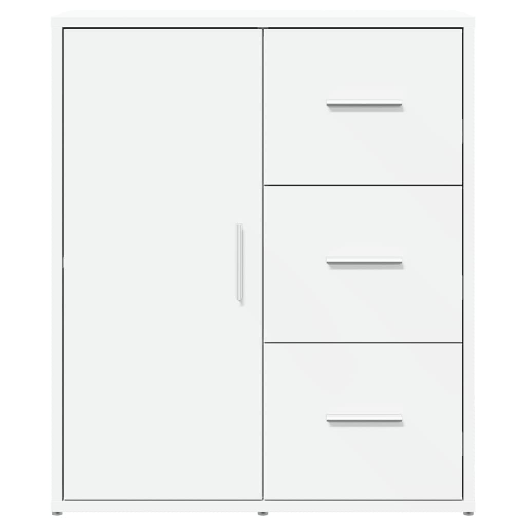 skænk 60x31x70 cm konstrueret træ hvid