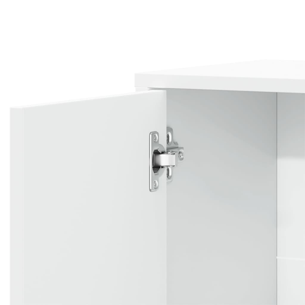 skænk 60x31x70 cm konstrueret træ hvid