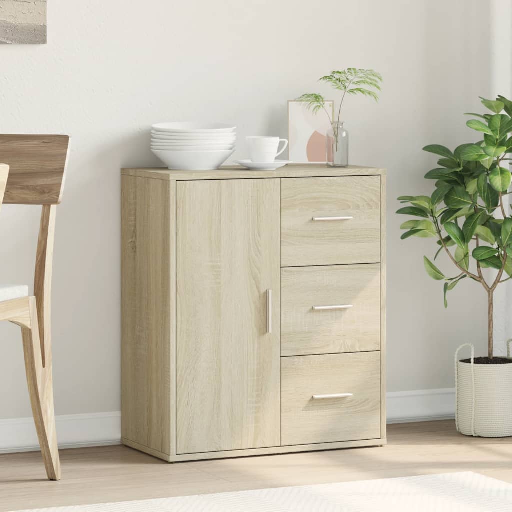 skænk 60x31x70 cm konstrueret træ sonoma-eg