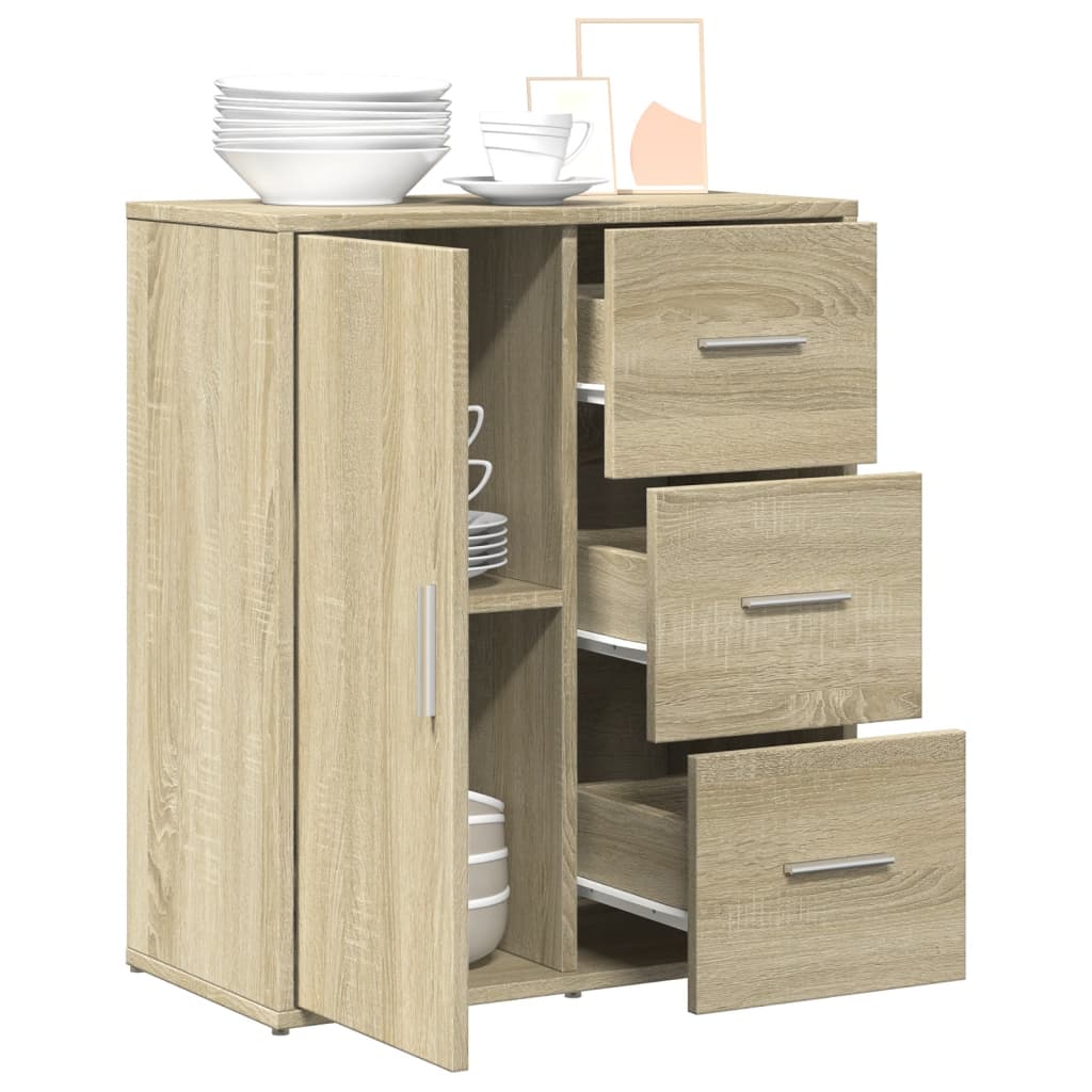 skænk 60x31x70 cm konstrueret træ sonoma-eg