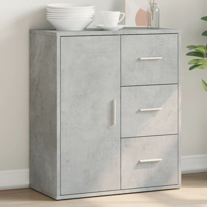 skænk 60x31x70 cm konstrueret træ betongrå