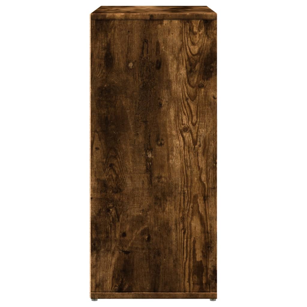 skænk 60x31x70 cm konstrueret træ røget egetræsfarve