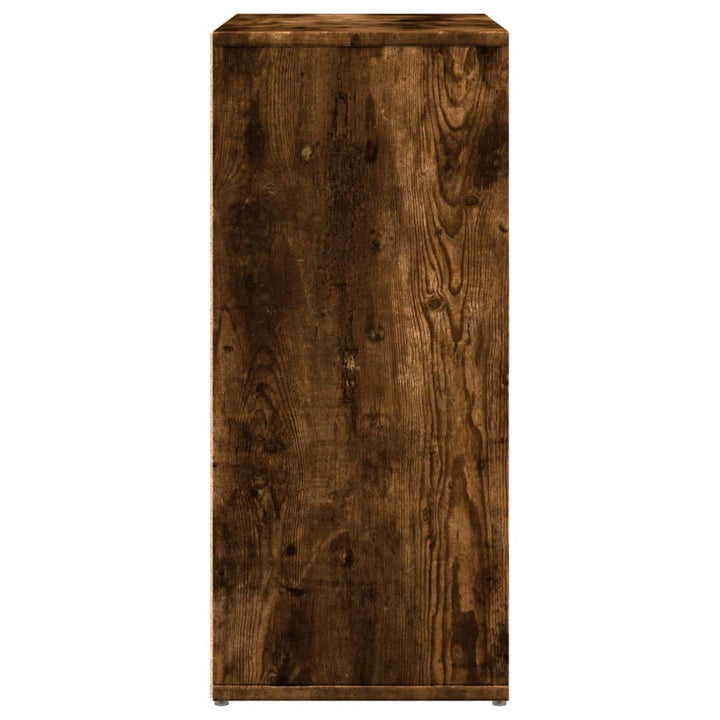 skænk 60x31x70 cm konstrueret træ røget egetræsfarve