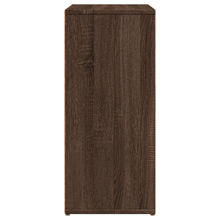 skænk 60x31x70 cm konstrueret træ brun egetræsfarve