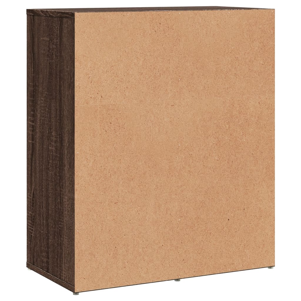 skænk 60x31x70 cm konstrueret træ brun egetræsfarve