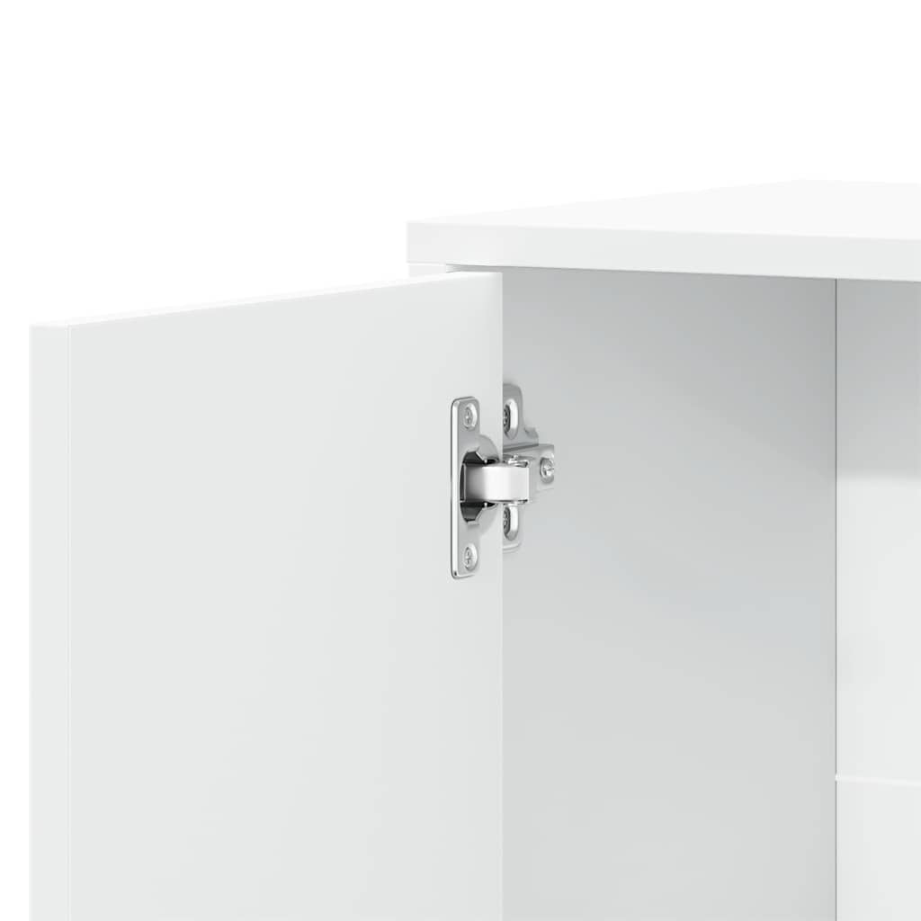 skænk 60x31x70 cm konstrueret træ hvid