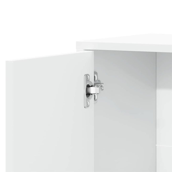 skænk 60x31x70 cm konstrueret træ hvid