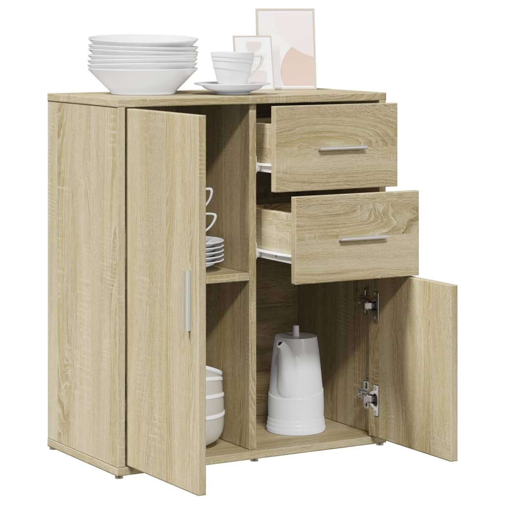 skænk 60x31x70 cm konstrueret træ sonoma-eg