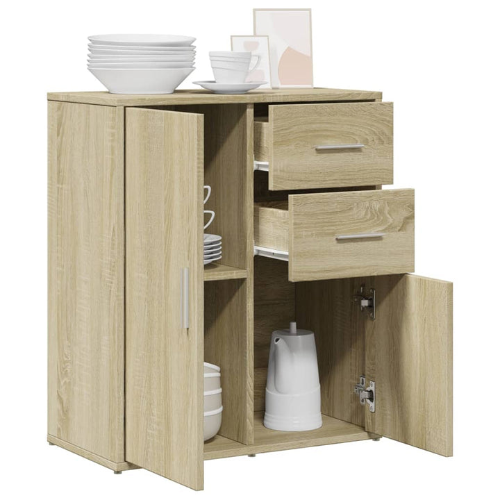 skænk 60x31x70 cm konstrueret træ sonoma-eg
