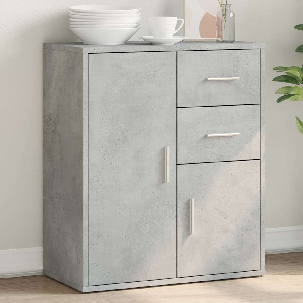 skænk 60x31x70 cm konstrueret træ betongrå