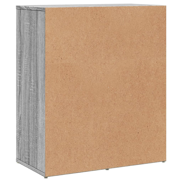 skænk 60x31x70 cm konstrueret træ grå sonoma-eg