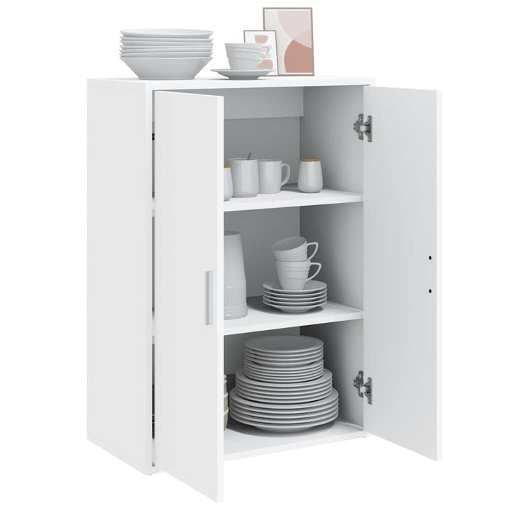 skab 60x31x84 cm konstrueret træ hvid