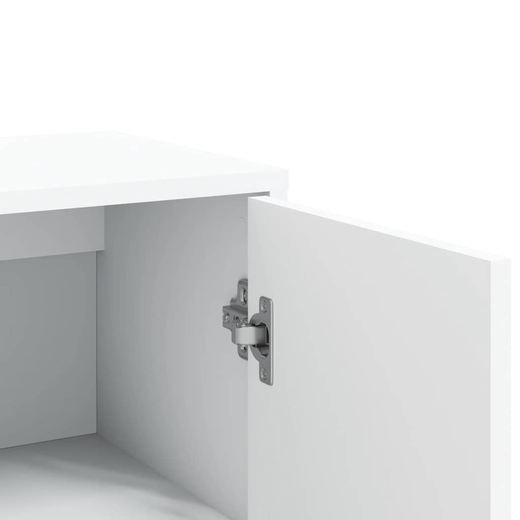skab 60x31x84 cm konstrueret træ hvid