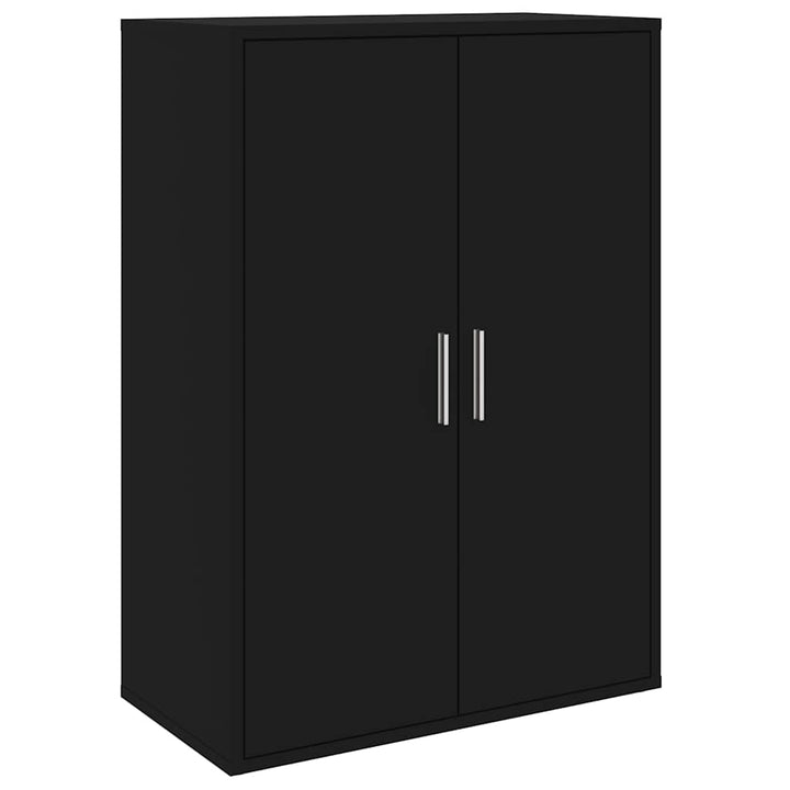 skænk 60x31x84 cm konstrueret træ sort
