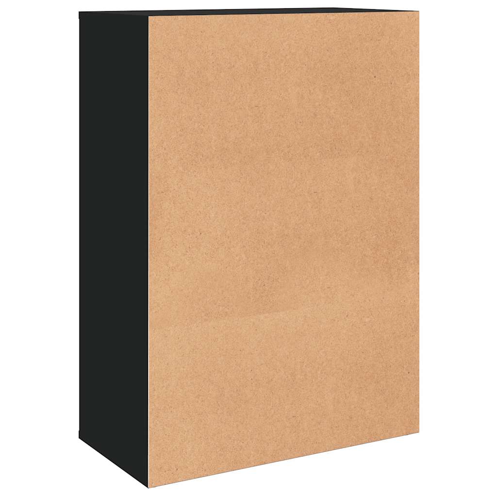 skænk 60x31x84 cm konstrueret træ sort