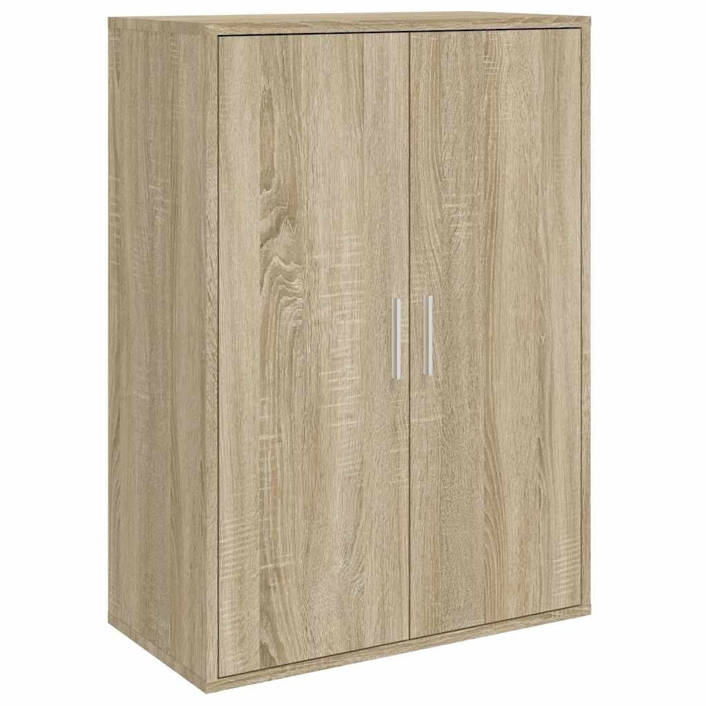 skab 60x31x84 cm konstrueret træ røget egetræsfarve