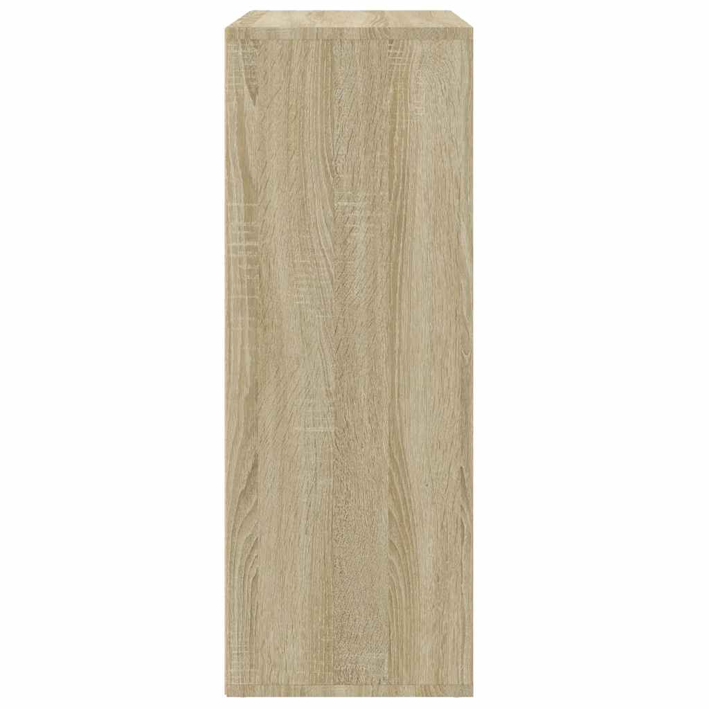 skab 60x31x84 cm konstrueret træ røget egetræsfarve