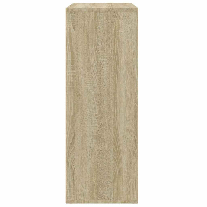 skab 60x31x84 cm konstrueret træ røget egetræsfarve