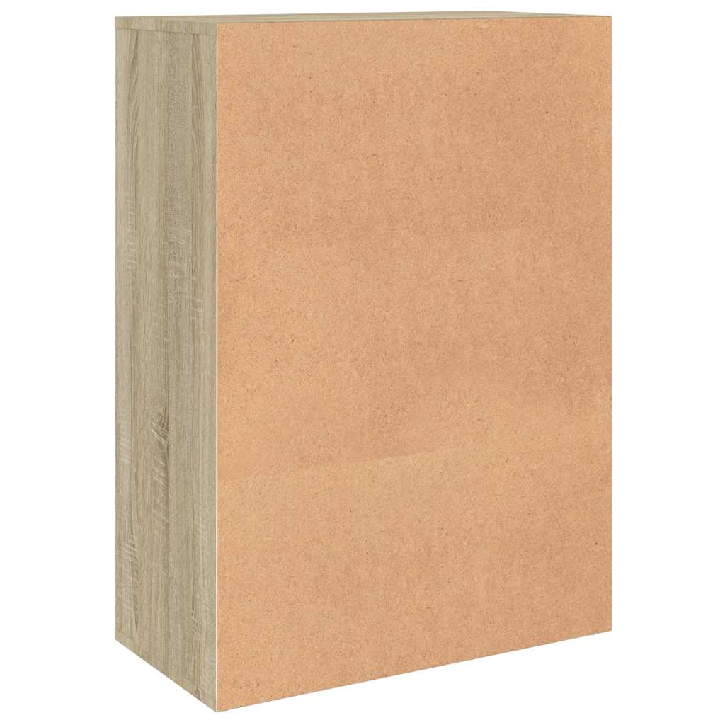 skab 60x31x84 cm konstrueret træ røget egetræsfarve