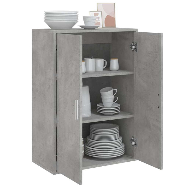 skænk 60x31x84 cm konstrueret træ betongrå