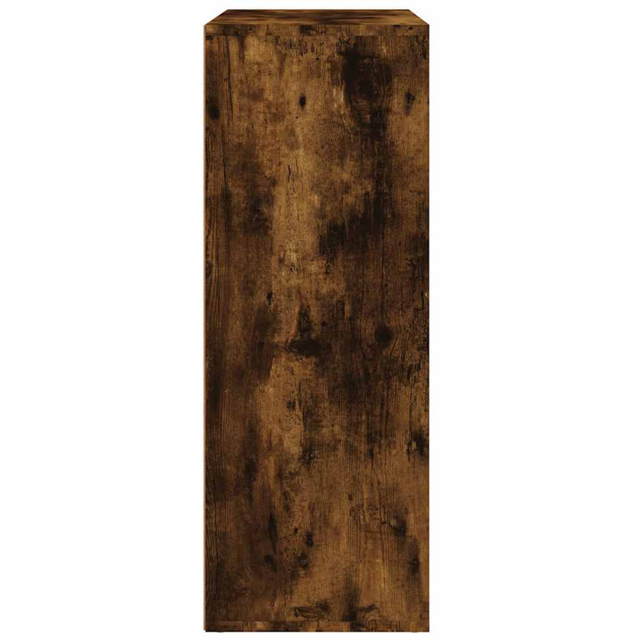 skænk 60x31x84 cm konstrueret træ røget egetræsfarve