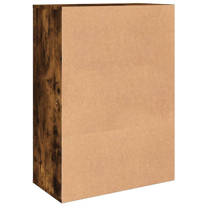 skænk 60x31x84 cm konstrueret træ røget egetræsfarve