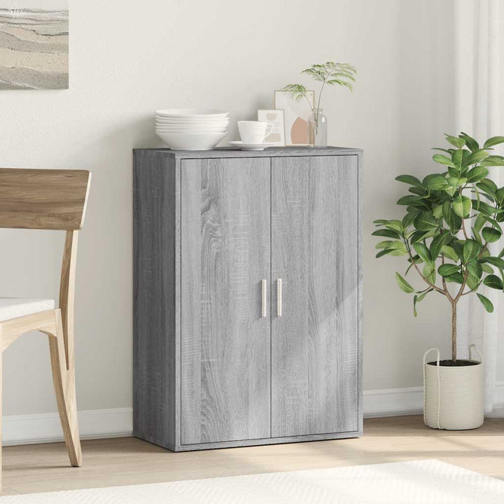 skænk 60x31x84 cm konstrueret træ grå sonoma-eg