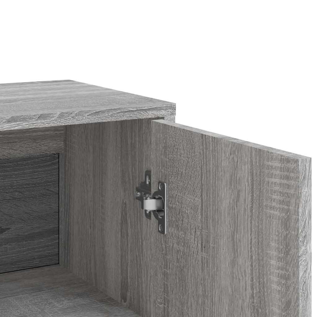 skænk 60x31x84 cm konstrueret træ grå sonoma-eg