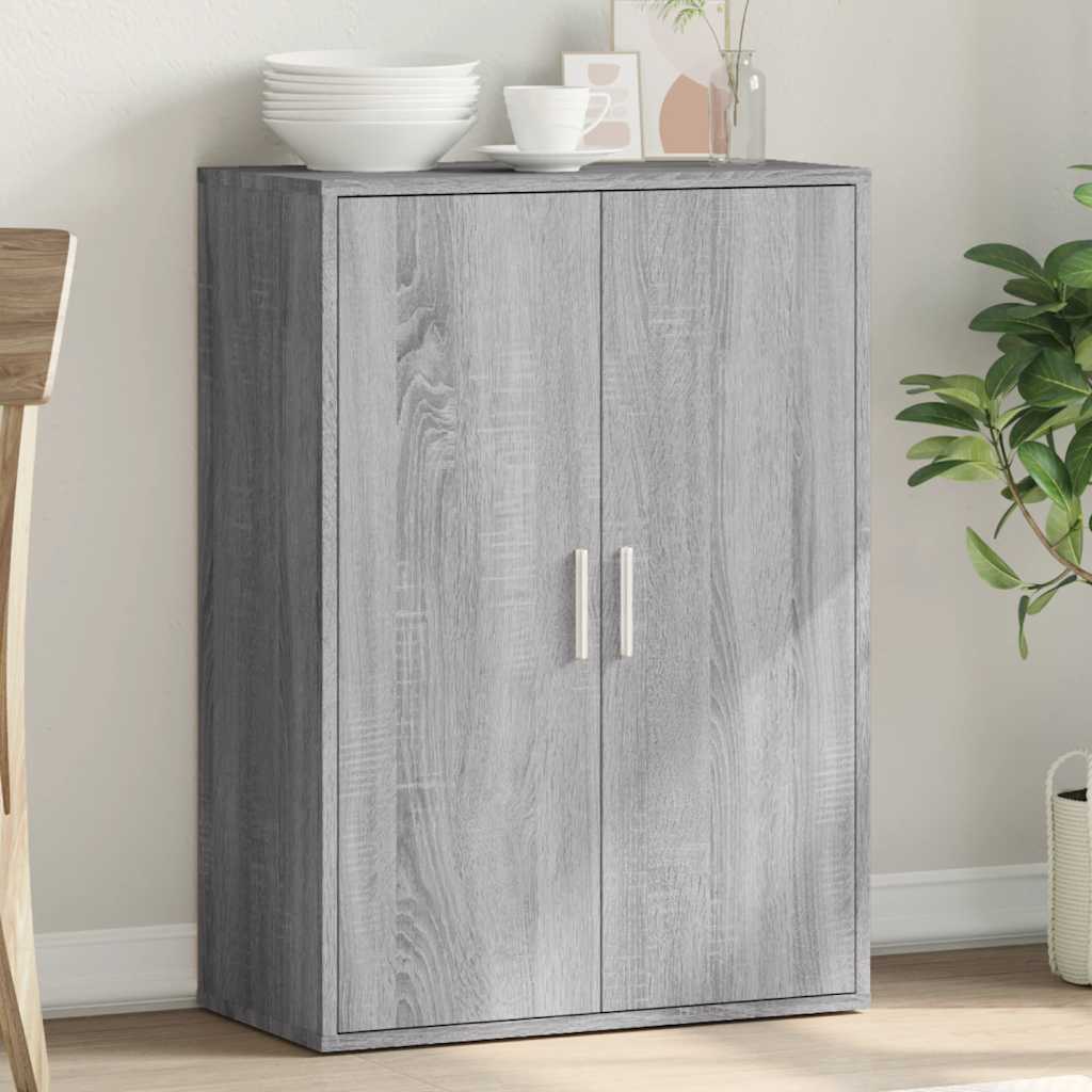 skænk 60x31x84 cm konstrueret træ grå sonoma-eg