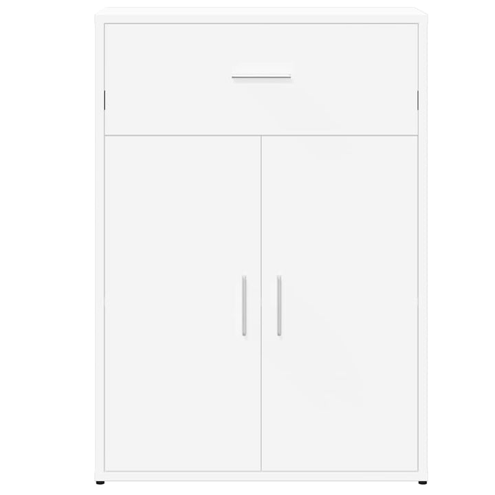 skænk 60x30x84 cm konstrueret træ hvid