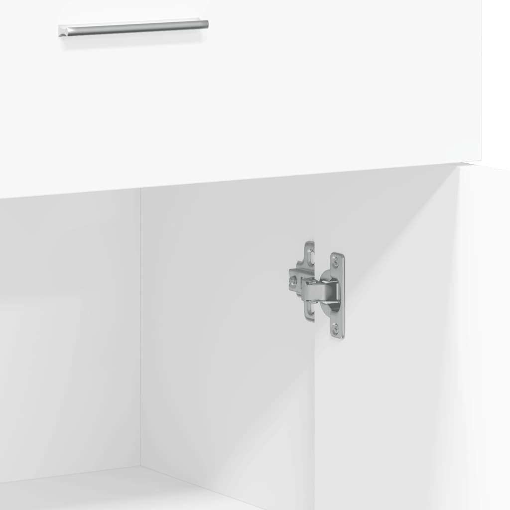 skænk 60x30x84 cm konstrueret træ hvid