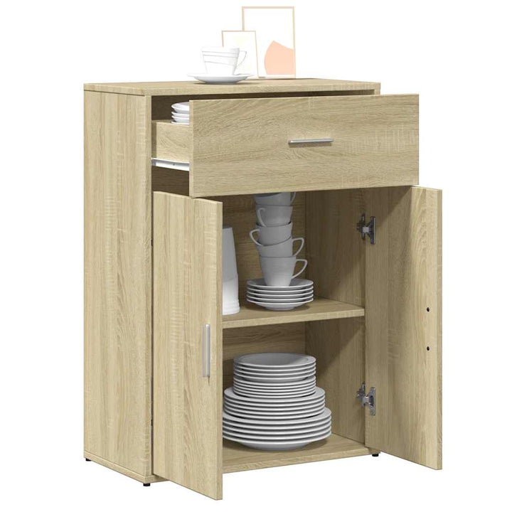 skænk 60x30x84 cm konstrueret træ sonoma-eg