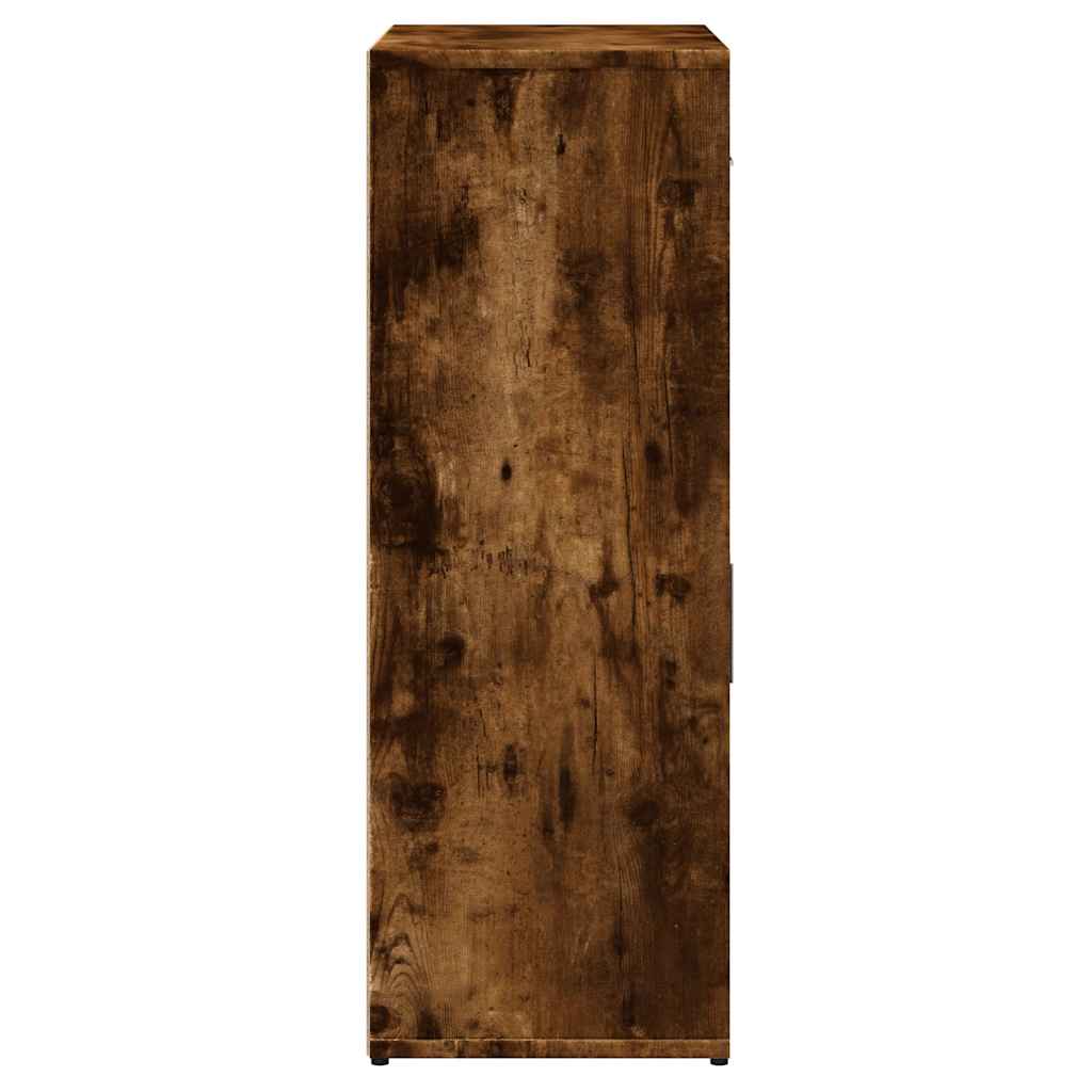 skænk 60x30x84 cm konstrueret træ røget egetræsfarve