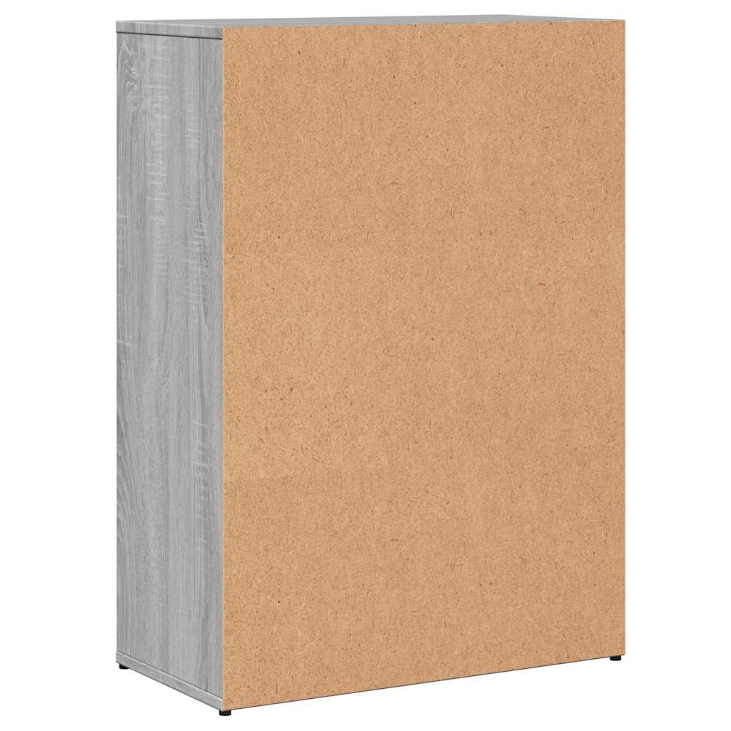 skænk 60x30x84 cm konstrueret træ grå sonoma-eg
