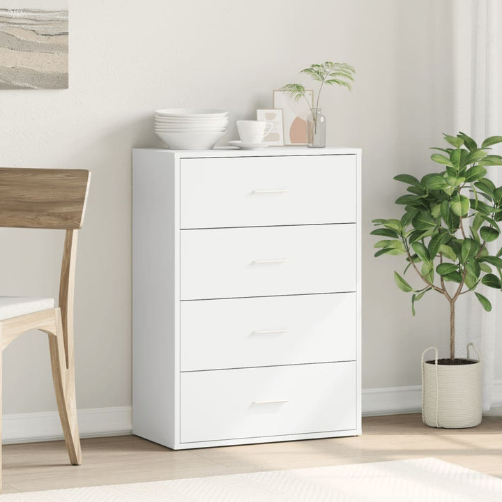 skab 60x31x84 cm konstrueret træ hvid