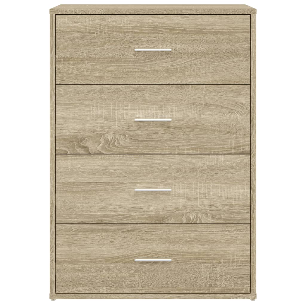 skab 60x31x84 cm konstrueret træ røget egetræsfarve