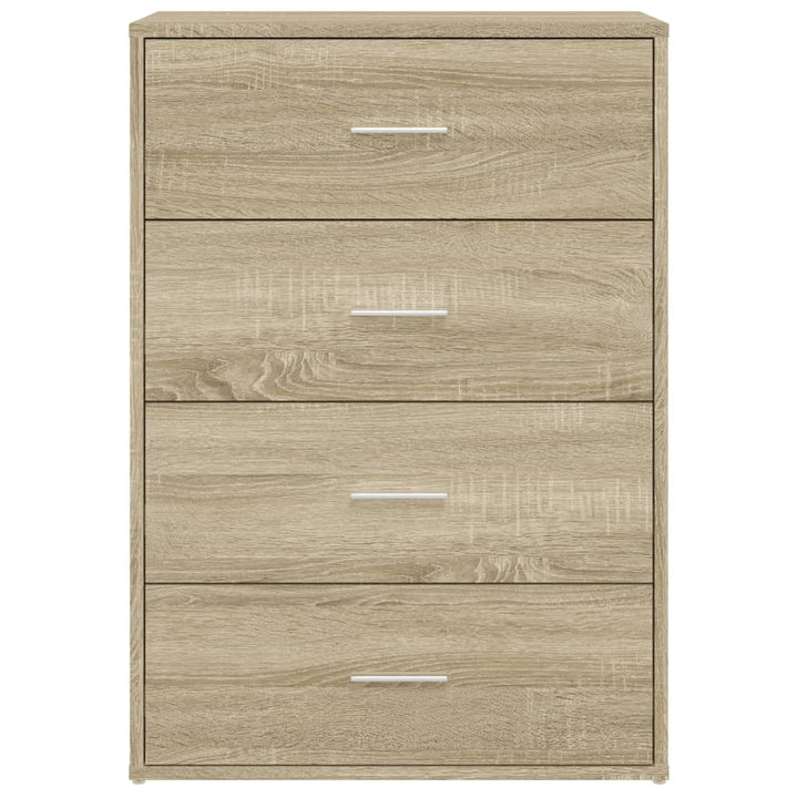 skab 60x31x84 cm konstrueret træ røget egetræsfarve