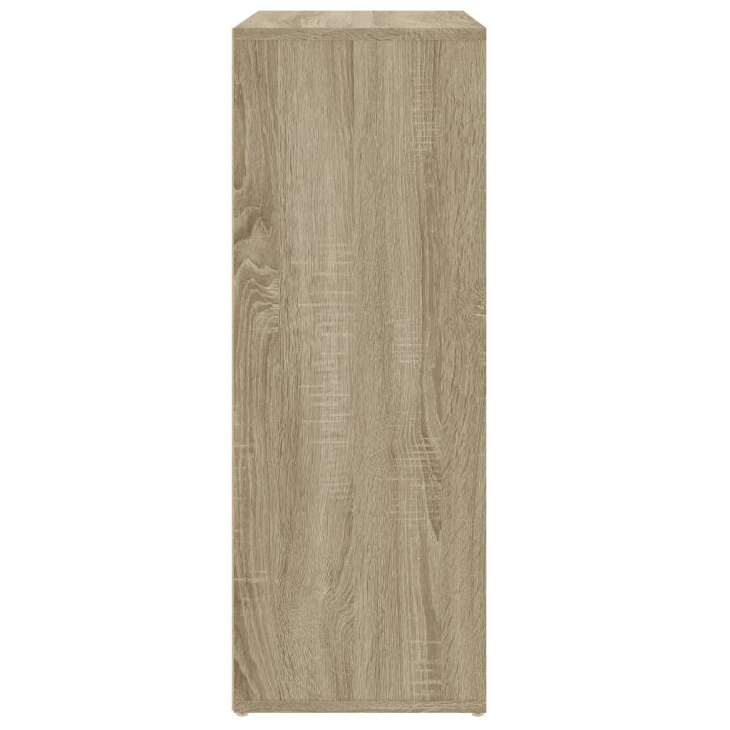skab 60x31x84 cm konstrueret træ røget egetræsfarve