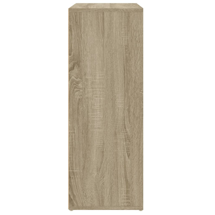 skab 60x31x84 cm konstrueret træ røget egetræsfarve