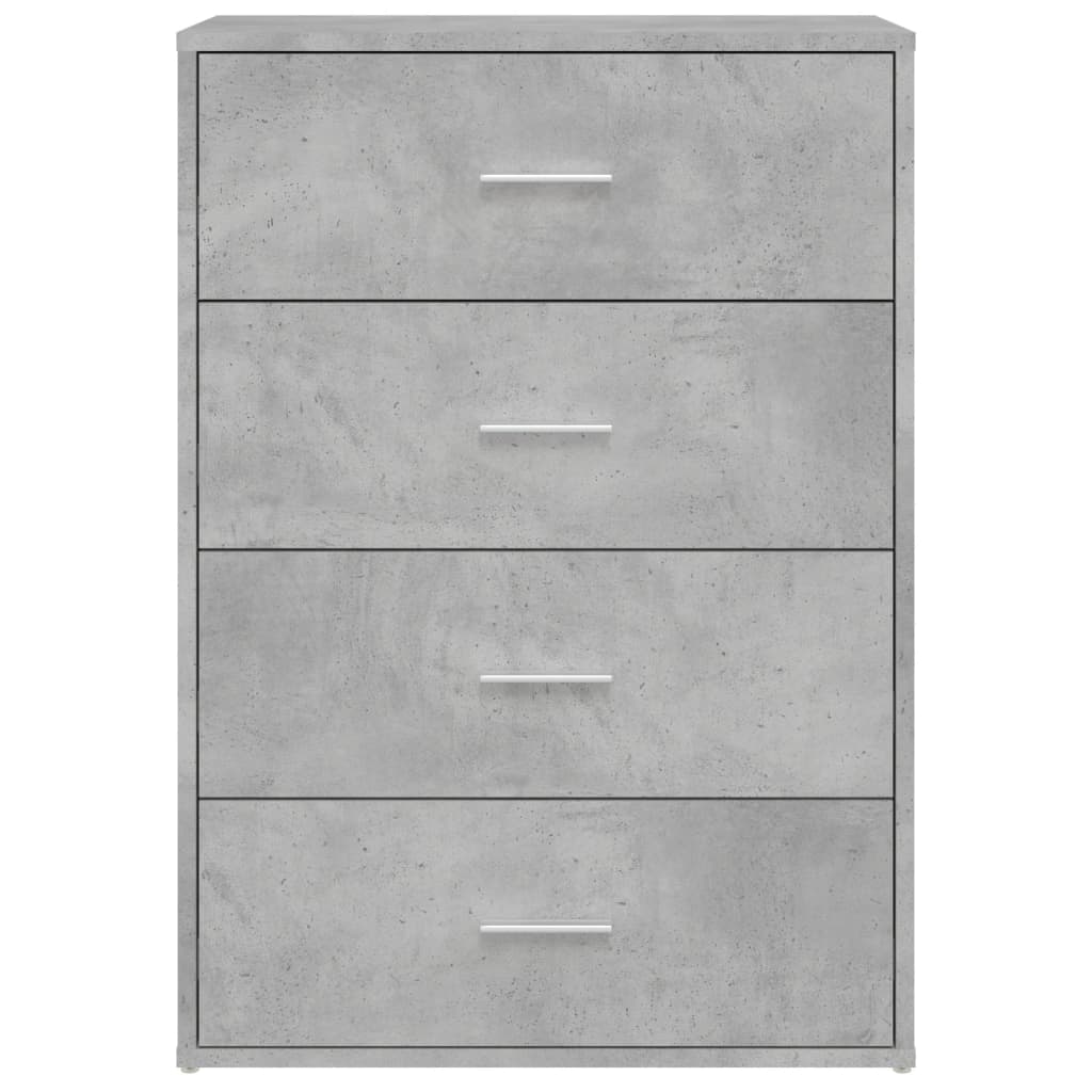skænk 60x31x84 cm konstrueret træ betongrå