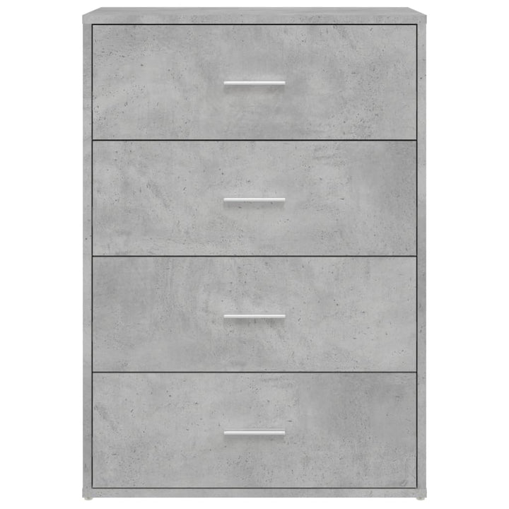 skænk 60x31x84 cm konstrueret træ betongrå