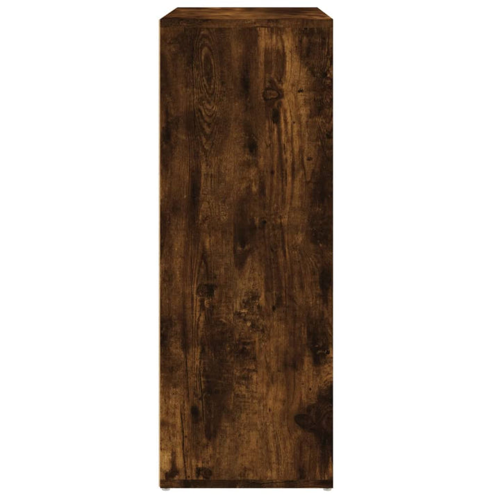 skænk 60x31x84 cm konstrueret træ røget egetræsfarve