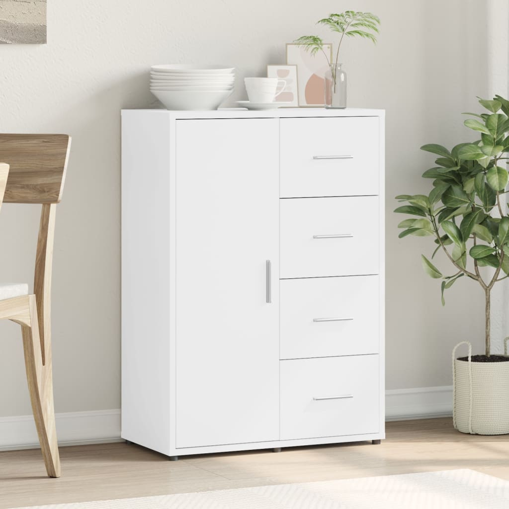 skab 60x31x84 cm konstrueret træ hvid