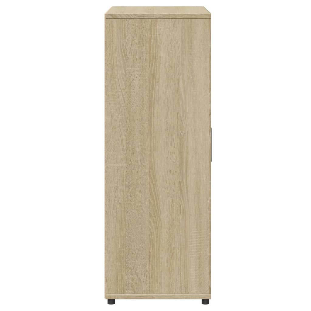 skab 60x31x84 cm konstrueret træ røget egetræsfarve